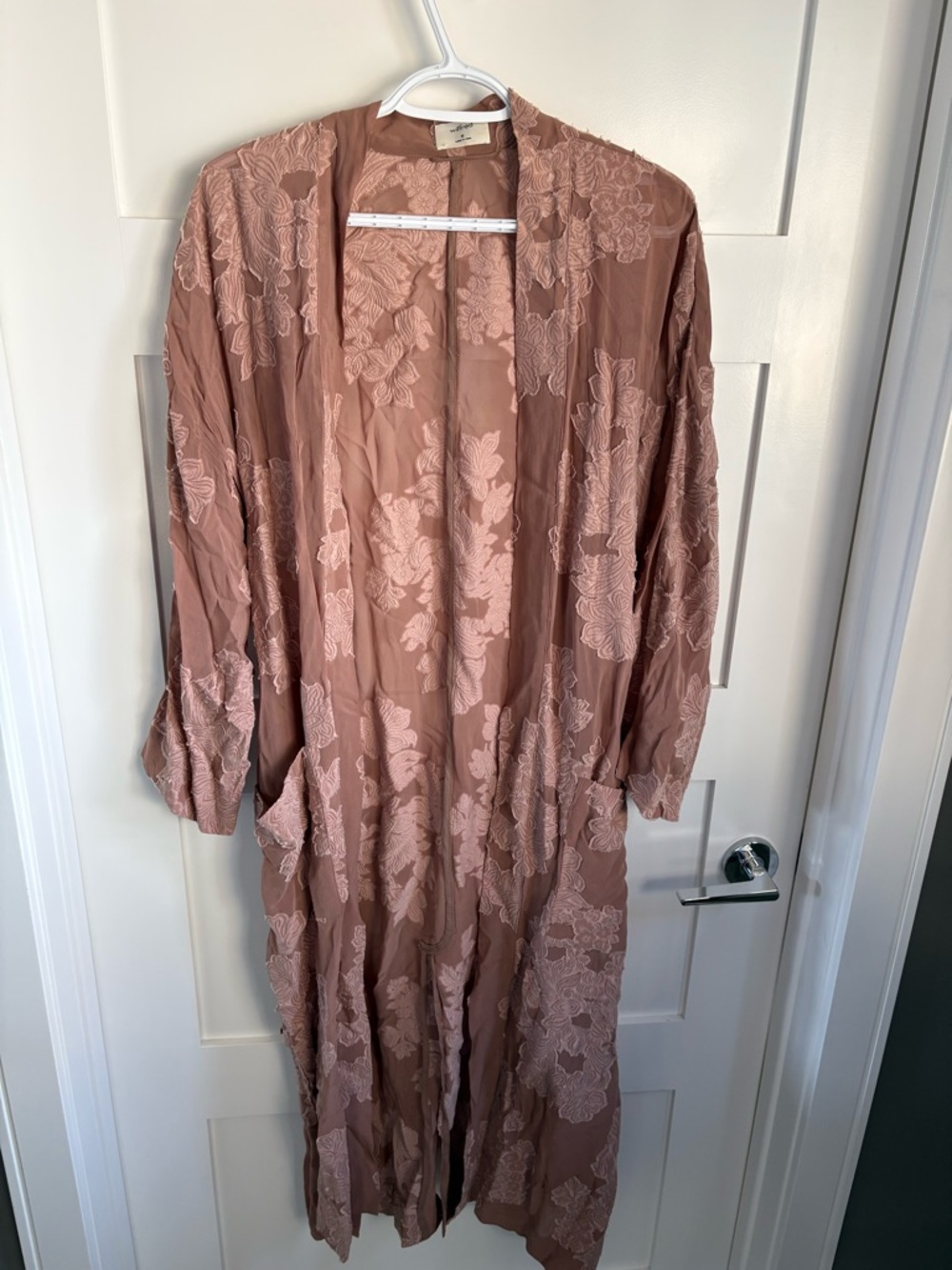 Wilfred Mauve Lace-Trim Cape - Picture 3 of 5